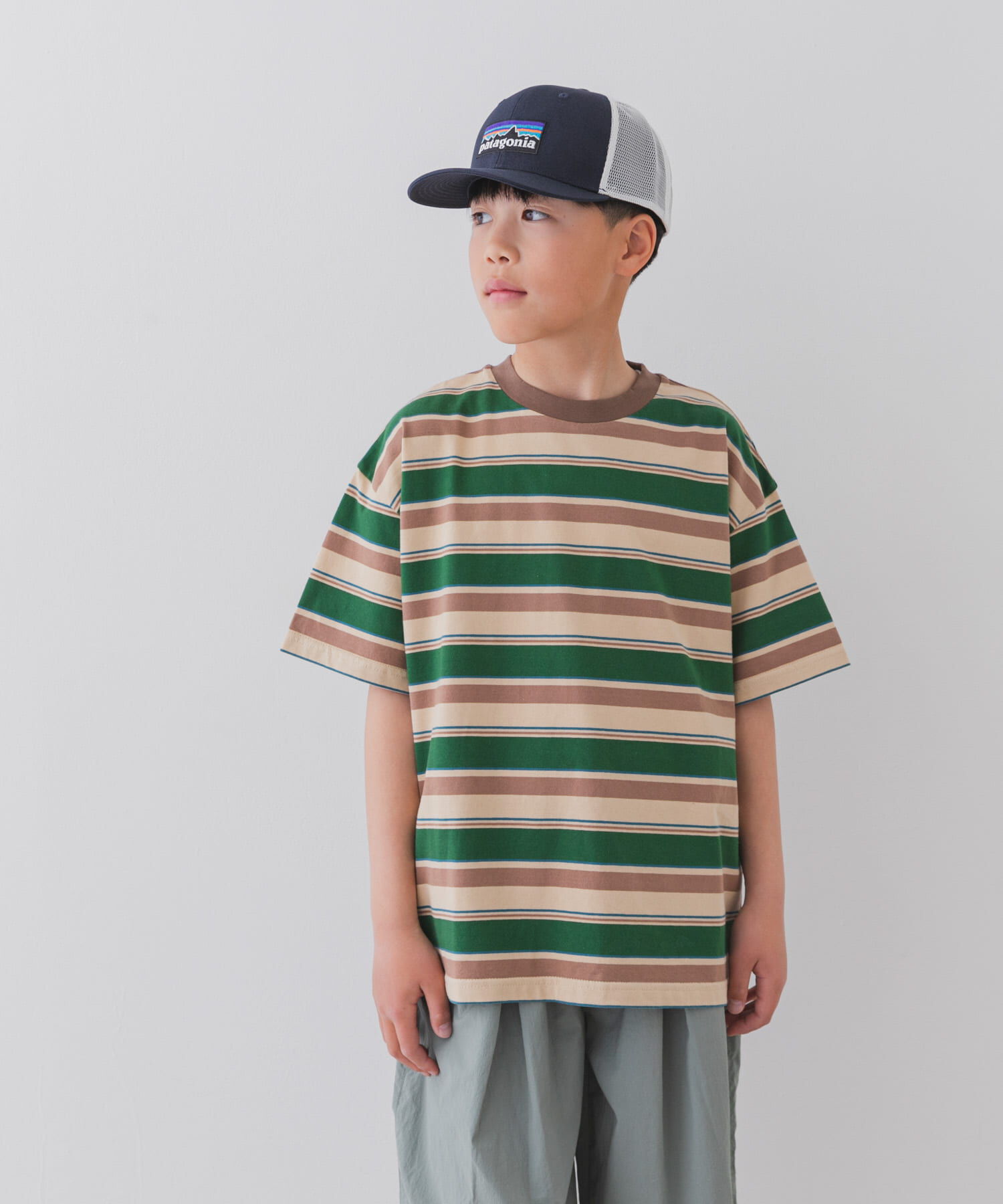 URBAN RESEARCH DOORS「『WEB/一部店舗限定サイズ』マルチボーダールーズTシャツ(KIDS)」|その他|