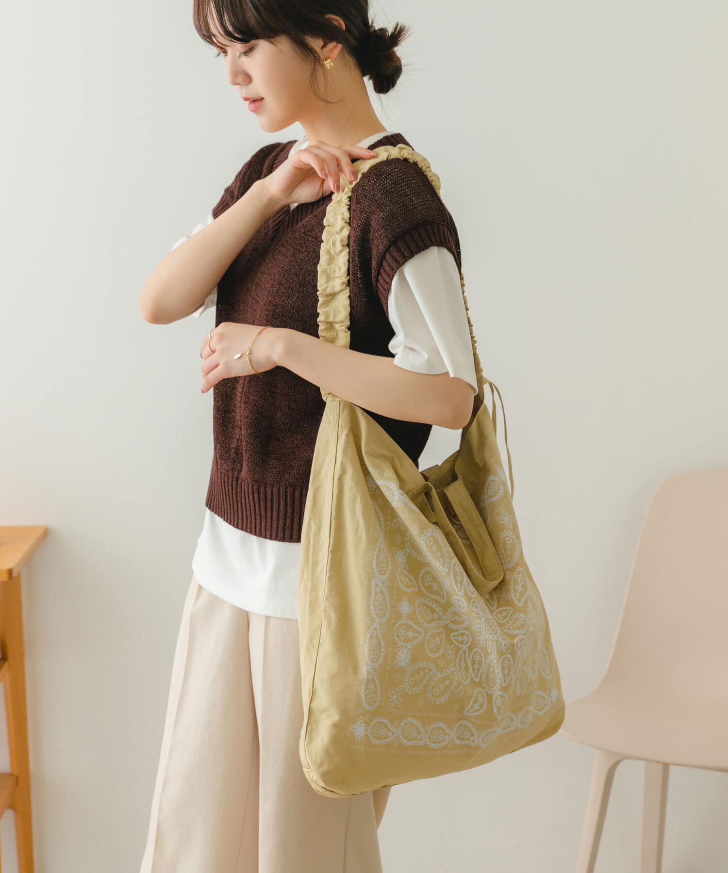 RODE SKO「リップストップダブルショルダー柄トート」|トートバッグ|