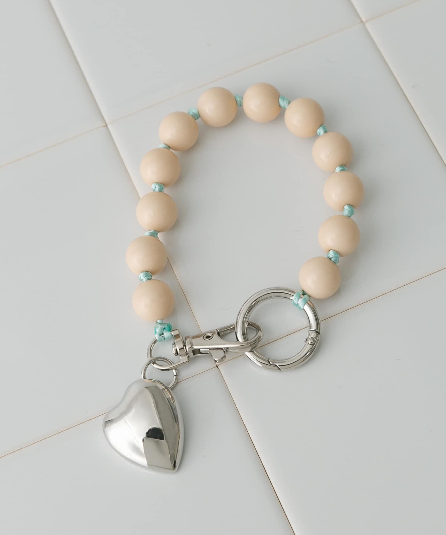 SMELLY「カラーボールミニミラーキーチェーン」|チャーム・キーホルダー|ベージュ