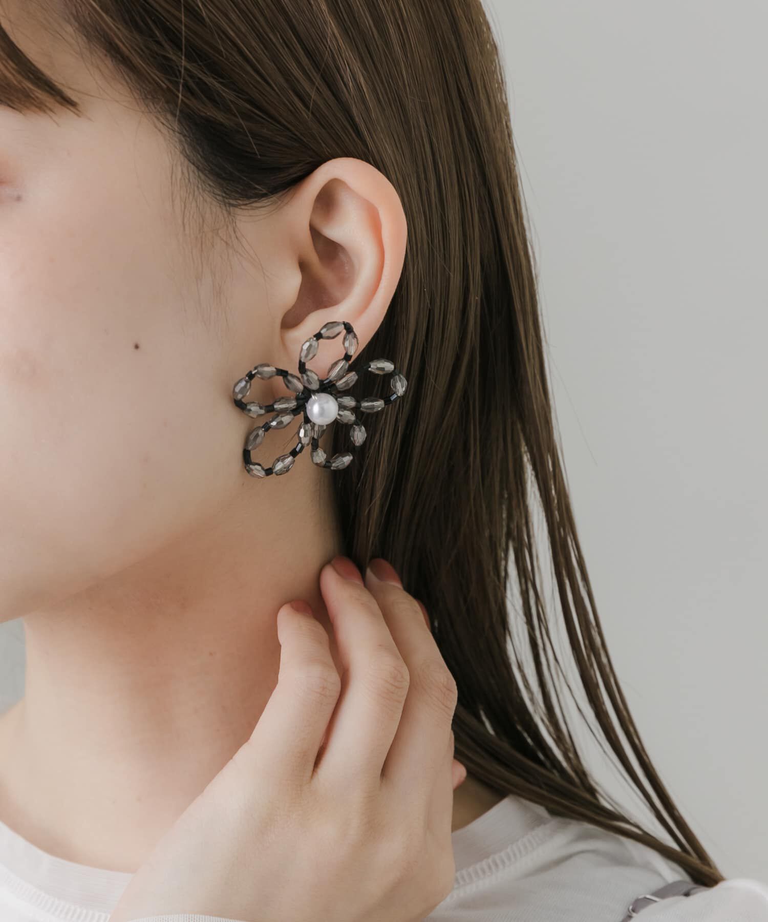 SMELLY「フラワービーズピアス」|ピアス|