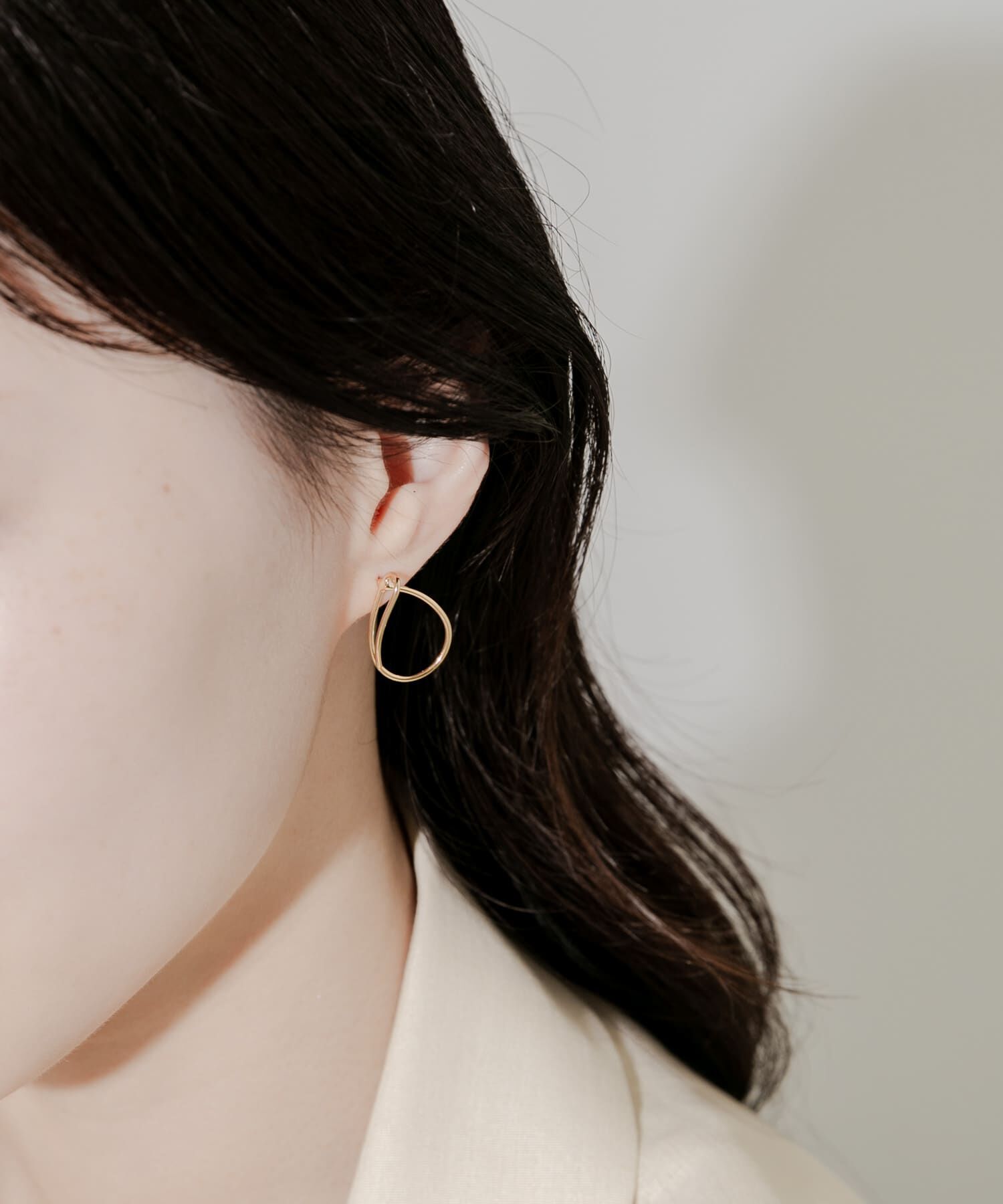 SMELLY「メタルスィンドロップピアス」|ピアス|