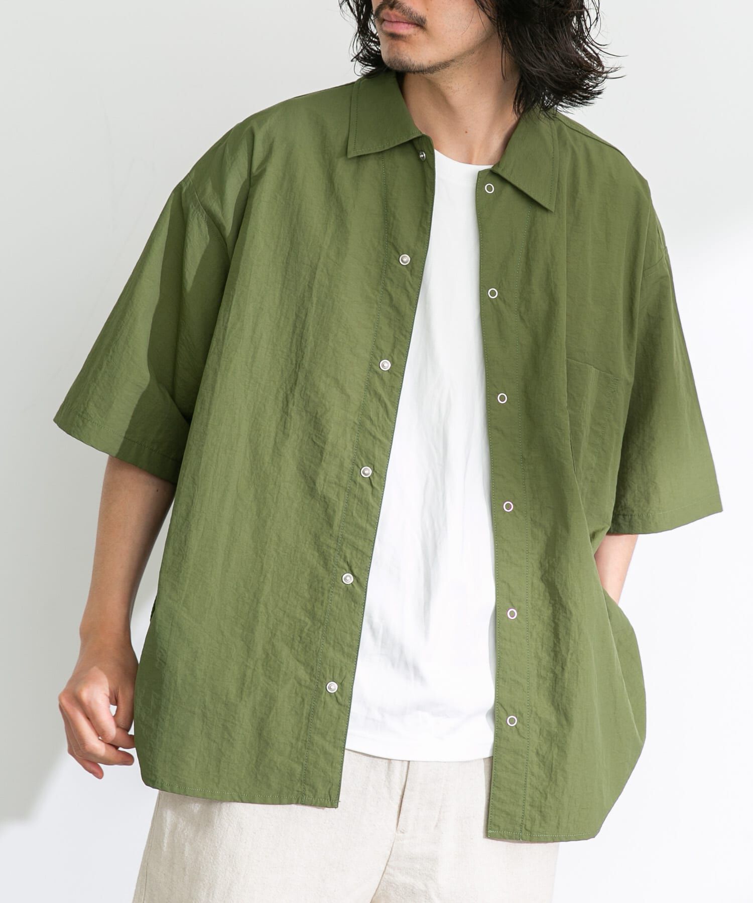 Sonny Label 「ARMY TWILL　Nylon OX Mesh H/S Shirts」|シャツ・ブラウス|