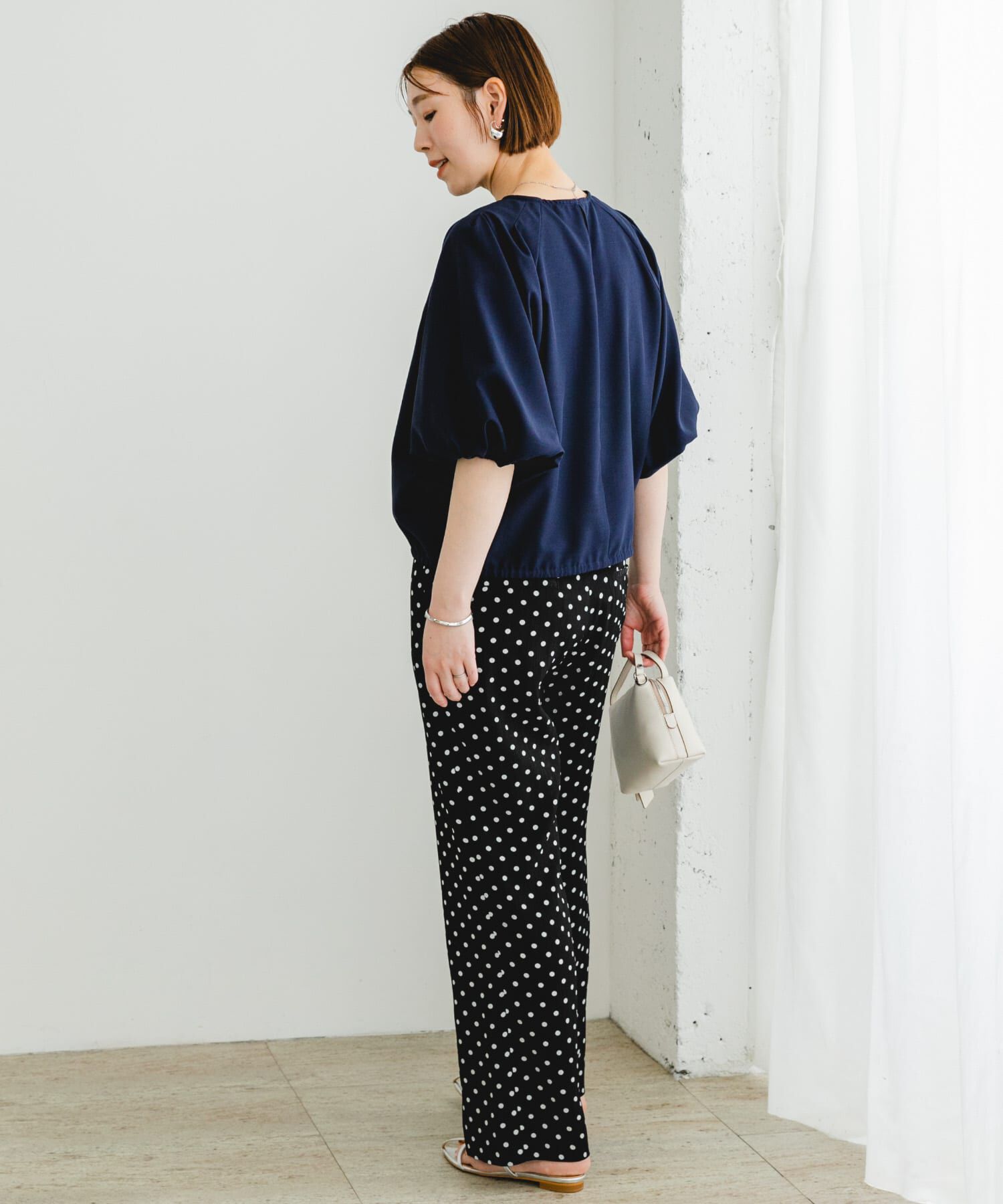 URBAN RESEARCH ROSSO「F by ROSSO　速乾ブラウジングパフブラウス」|シャツ・ブラウス|