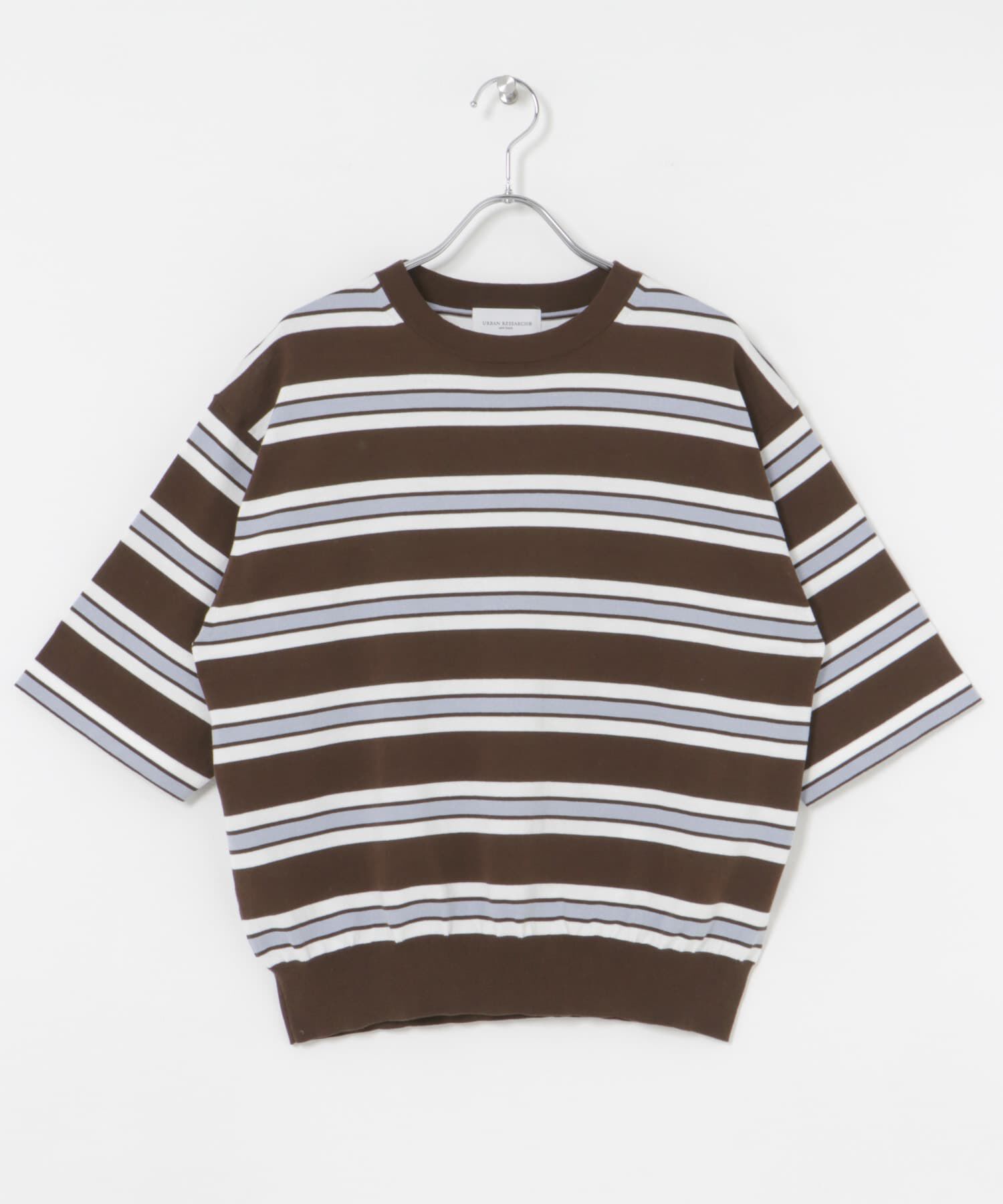 URBAN RESEARCH「new basic　マルチボーダーニットTシャツ」|Tシャツ・カットソー|