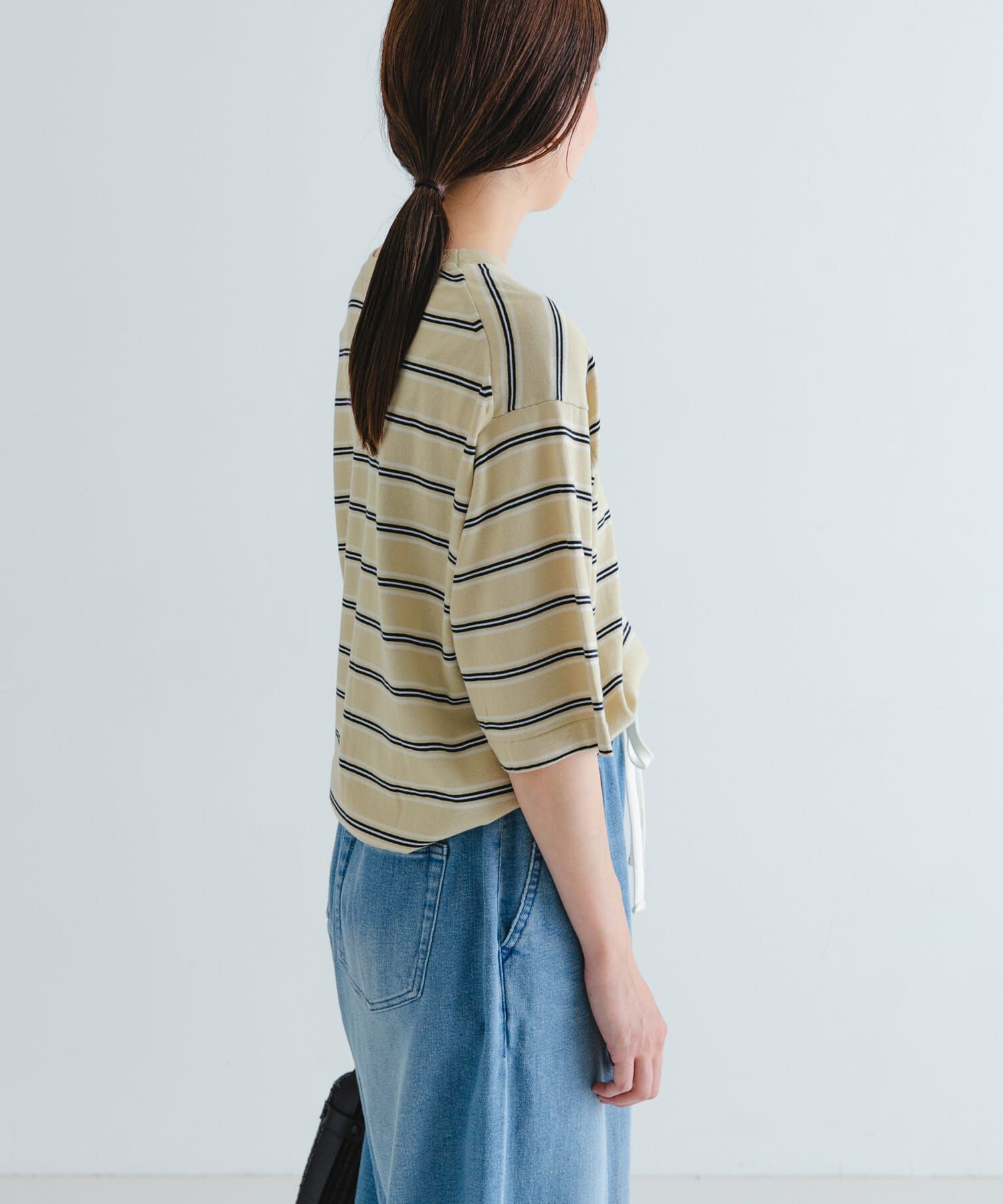 URBAN RESEARCH「new basic　マルチボーダーニットTシャツ」|Tシャツ・カットソー|