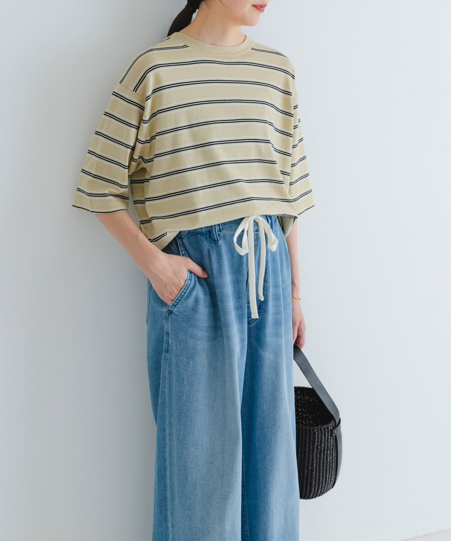 URBAN RESEARCH「new basic　マルチボーダーニットTシャツ」|Tシャツ・カットソー|