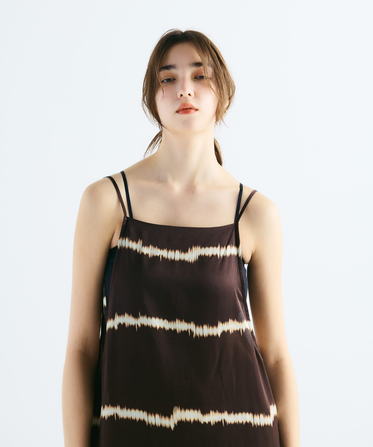 URBAN RESEARCH「シルクミックスボーダープリントワンピース」|ワンピース|