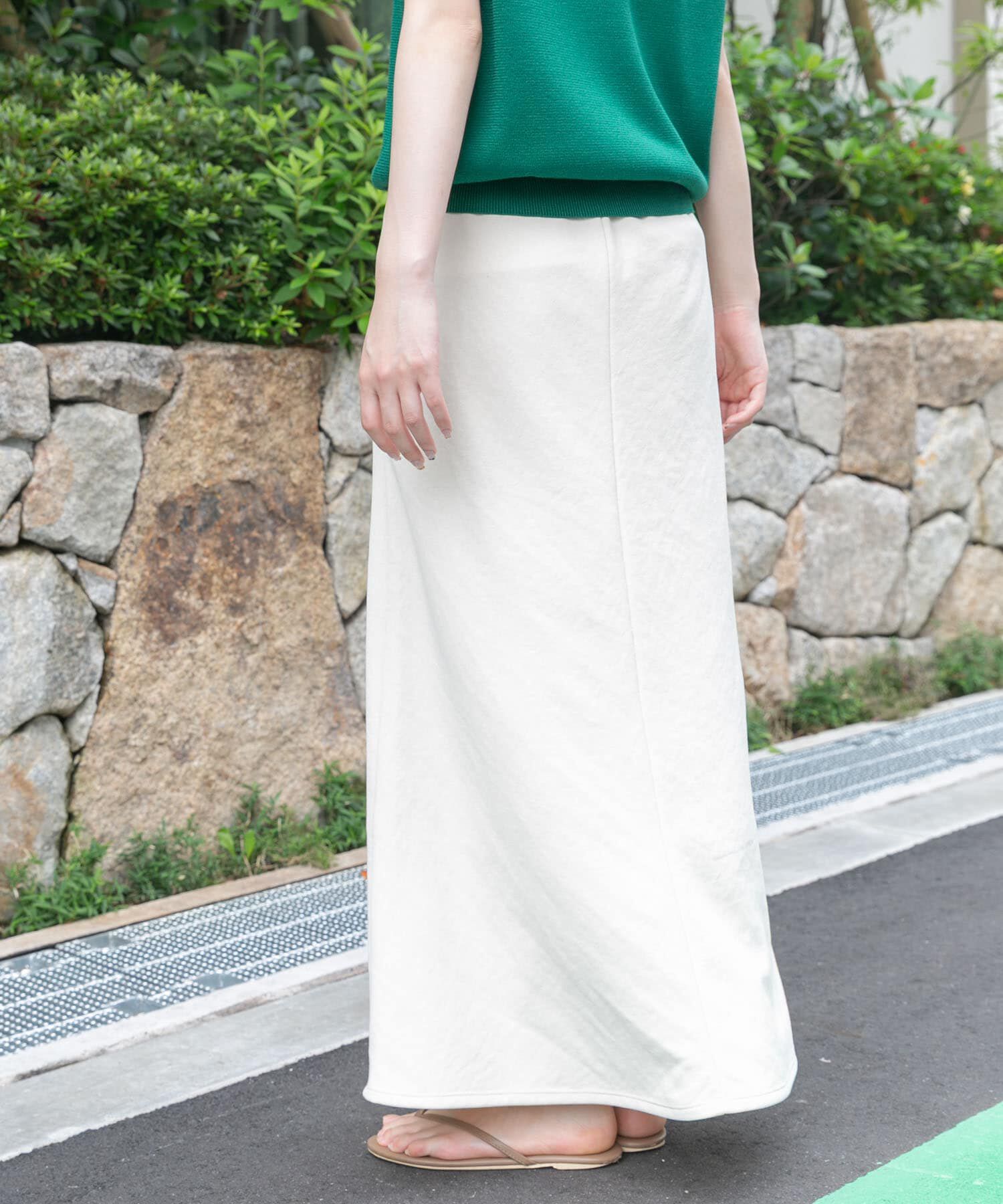 URBAN RESEARCH DOORS「FORK&SPOON　ドライタッチカットスカート」|スカート|