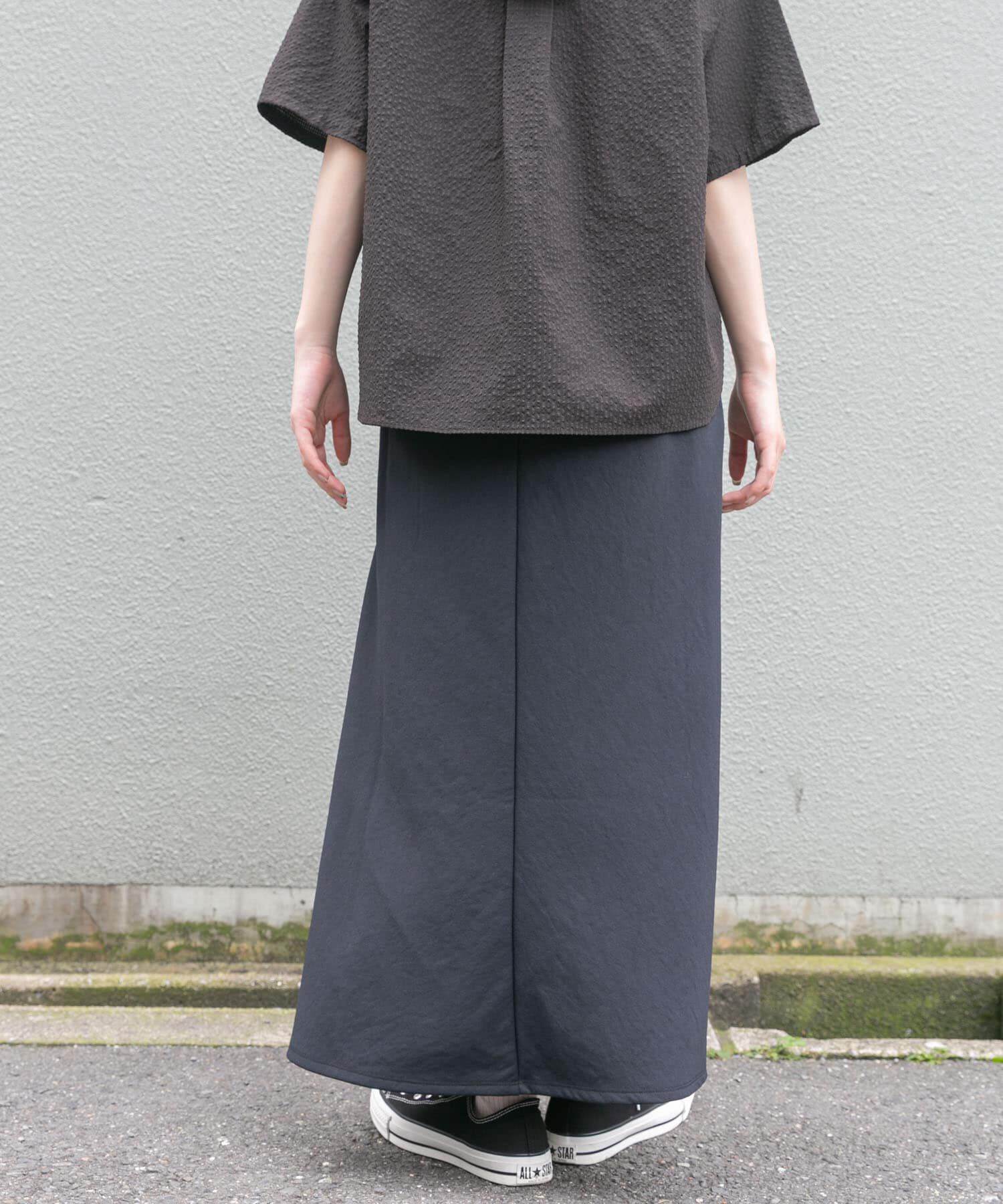 URBAN RESEARCH DOORS「FORK&SPOON　ドライタッチカットスカート」|スカート|