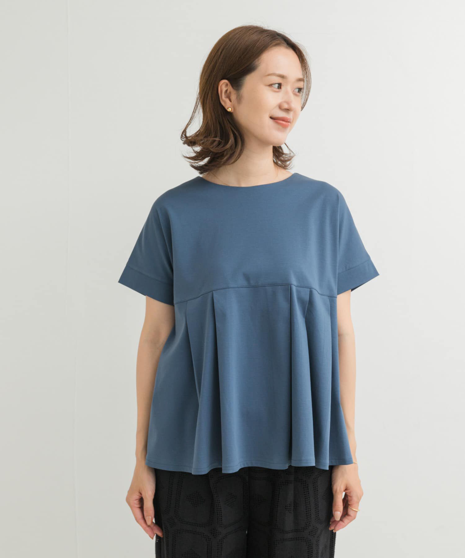 URBAN RESEARCH DOORS「シルケットコットンウエスト切替プルオーバー」|Tシャツ・カットソー|