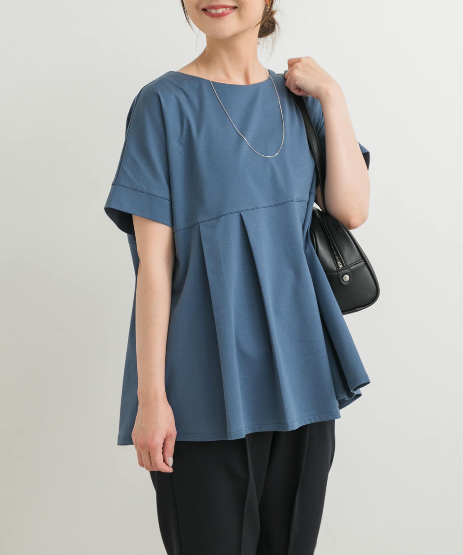 URBAN RESEARCH DOORS「シルケットコットンウエスト切替プルオーバー」|Tシャツ・カットソー|