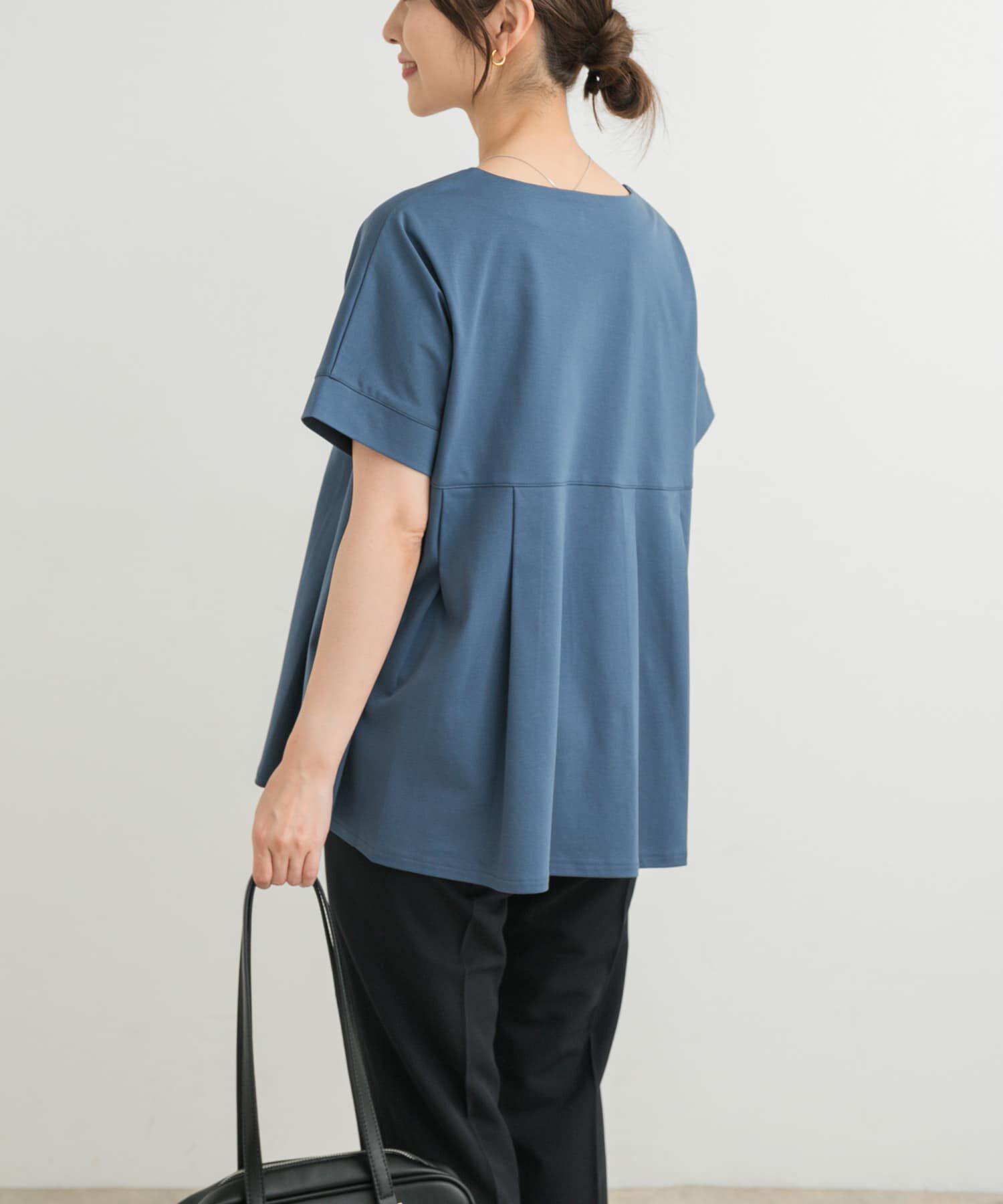 URBAN RESEARCH DOORS「シルケットコットンウエスト切替プルオーバー」|Tシャツ・カットソー|