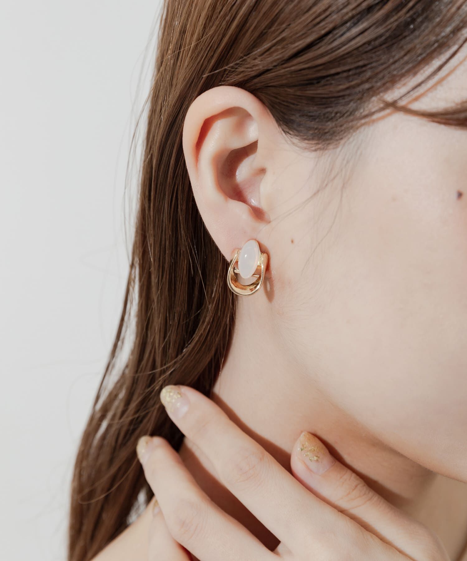 SMELLY「ジュシオーバルメタルイヤリング」|イヤリング|