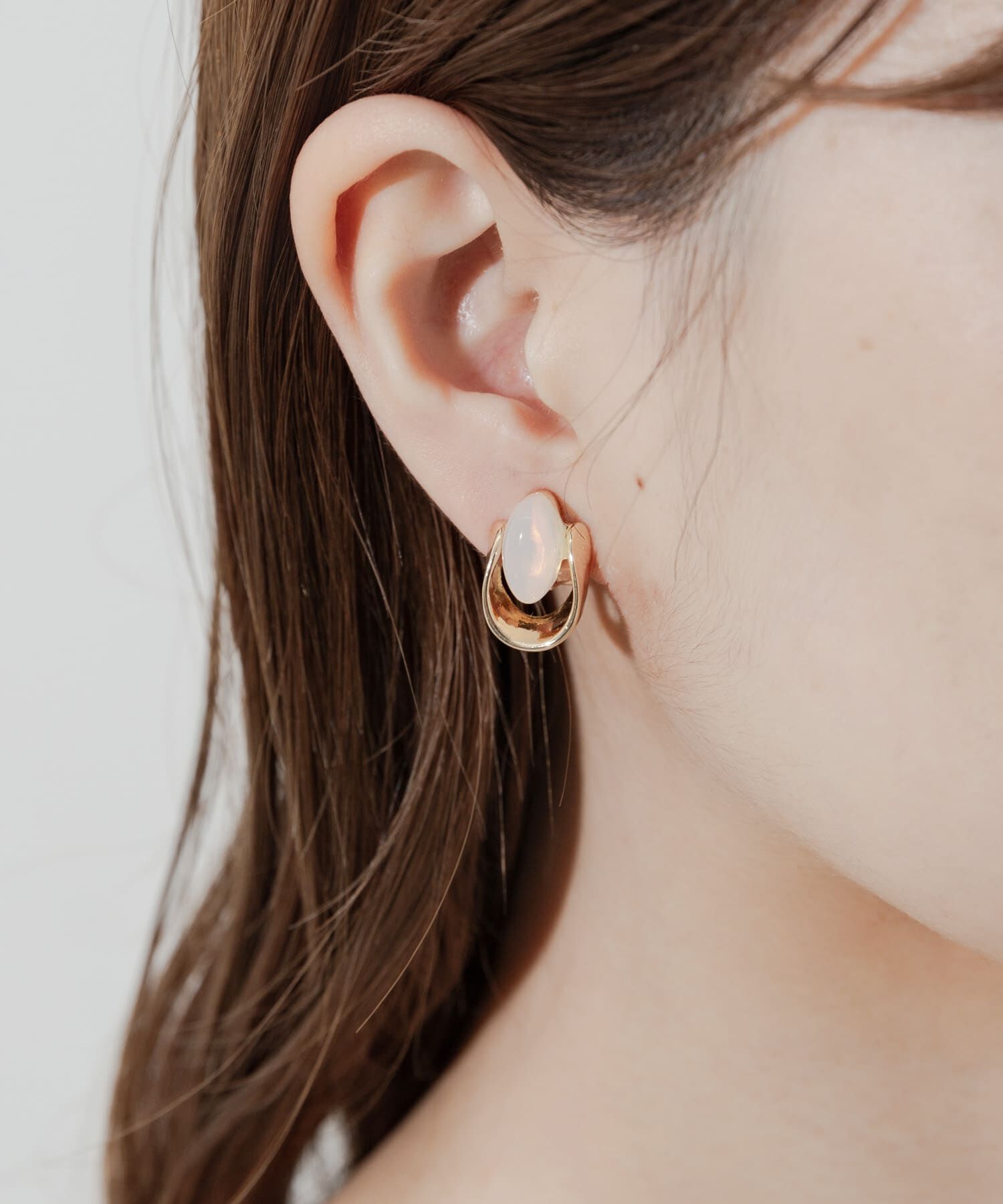 SMELLY「ジュシオーバルメタルイヤリング」|イヤリング|