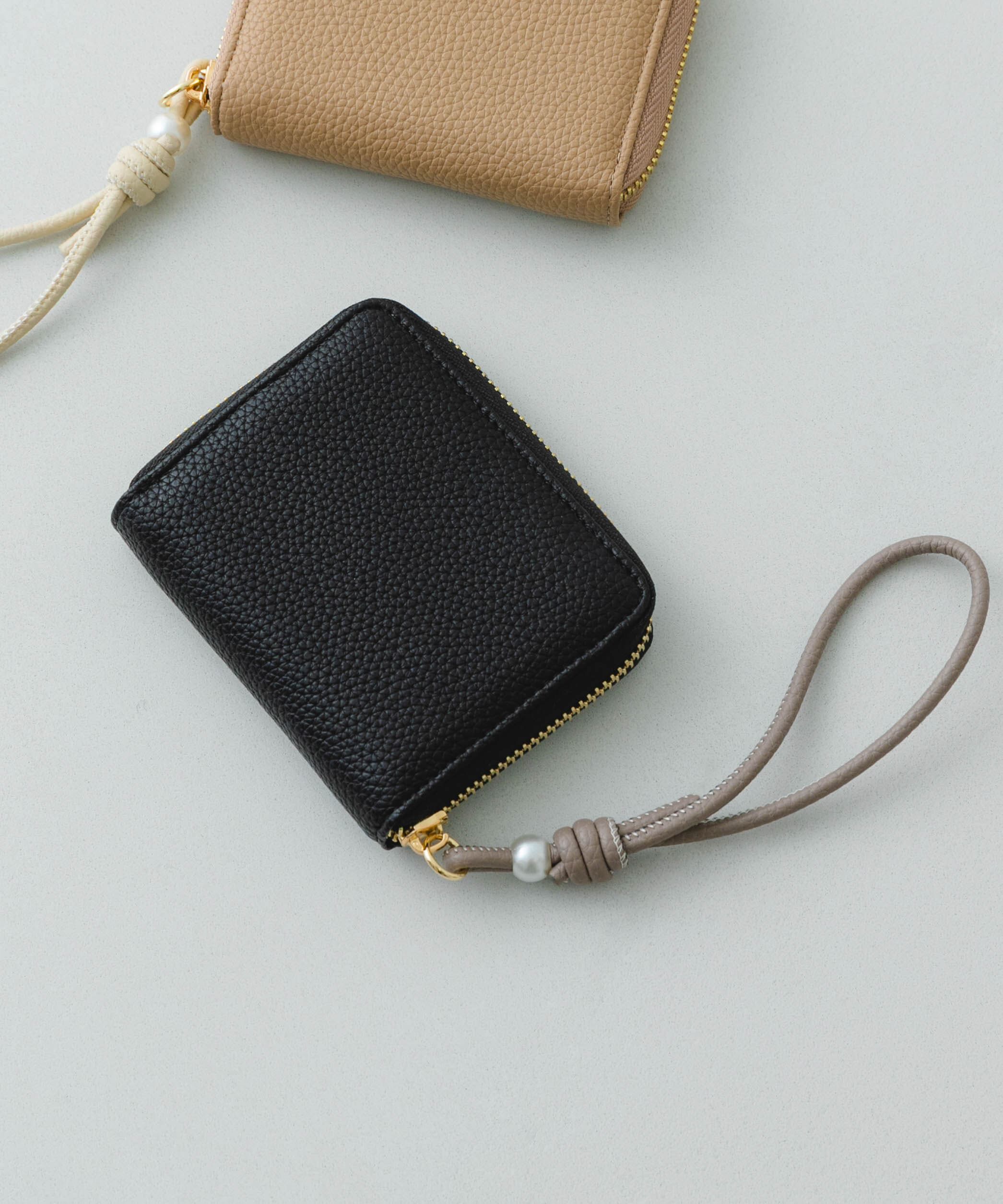 RODE SKO「パールストラップウォレット」|財布|ブラック