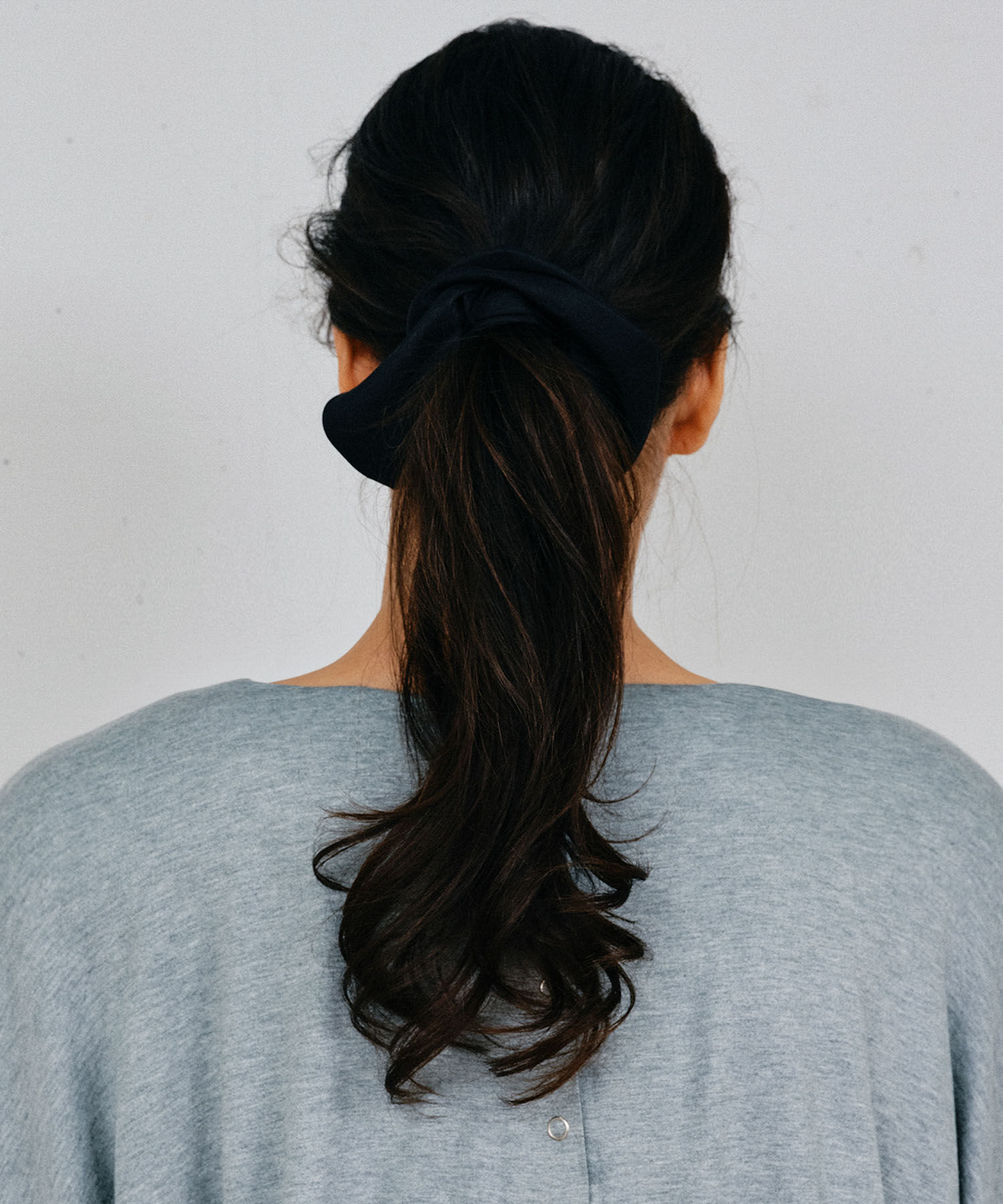 URBAN RESEARCH ROSSO「heyep　Silk Heart Scrunchie Medium」|ヘアゴム・シュシュ|ブラック