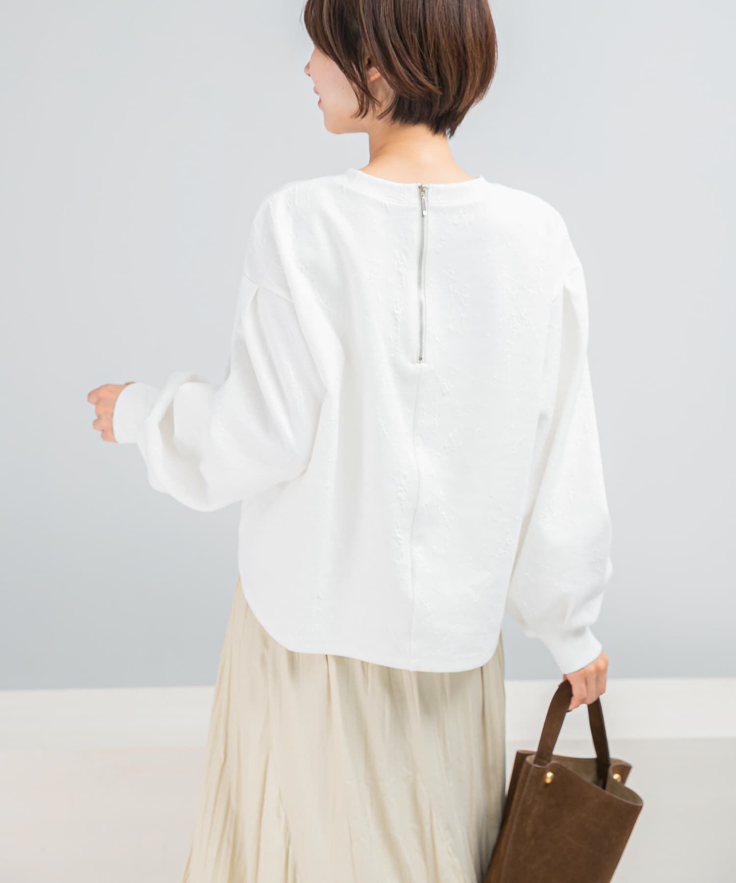 URBAN RESEARCH ROSSO「タックスリーブジャガードスウェット」|スウェット・ジャージ|