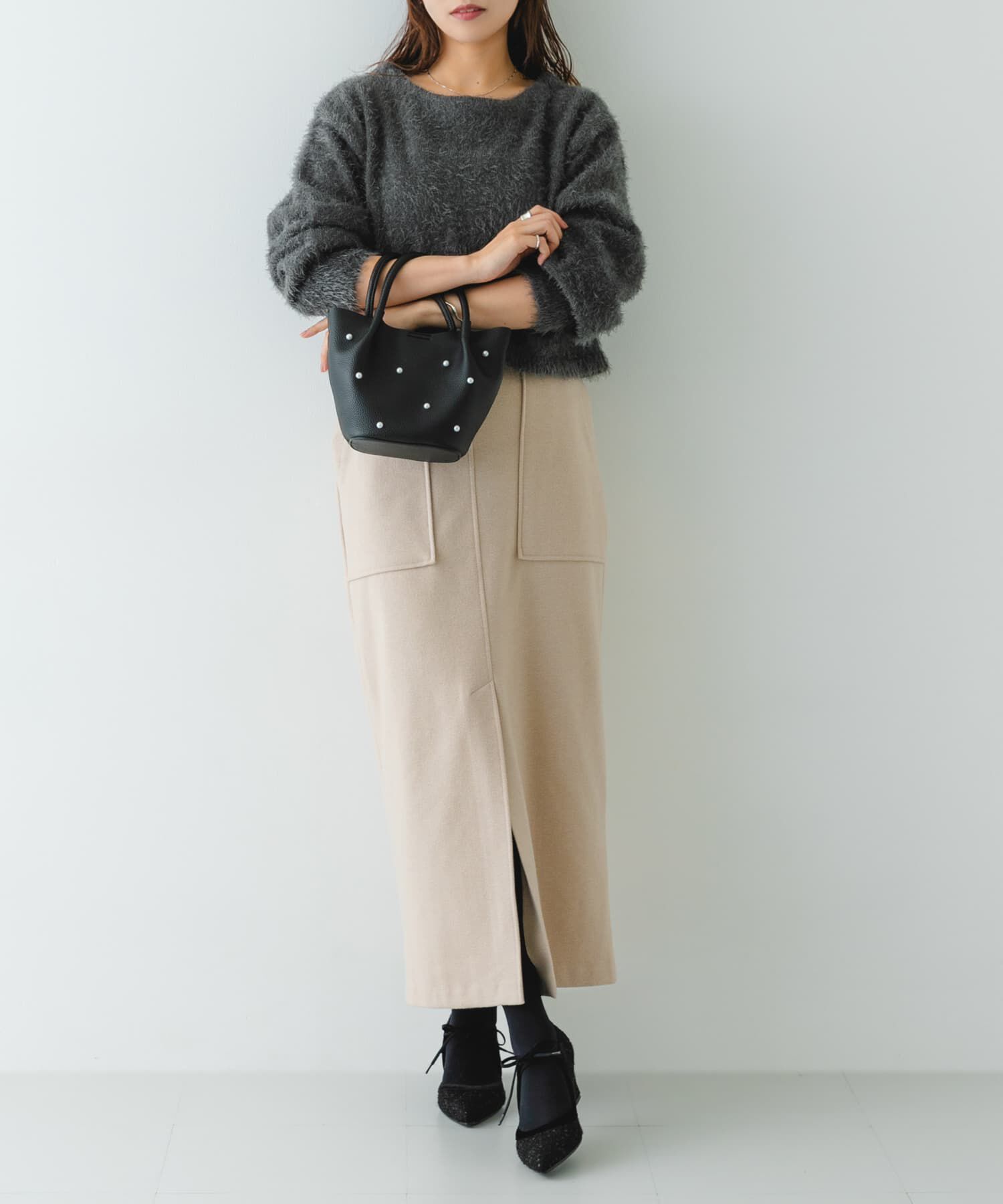 RODE SKO「インバッグ付ミニパールバッグ」|ハンドバッグ|