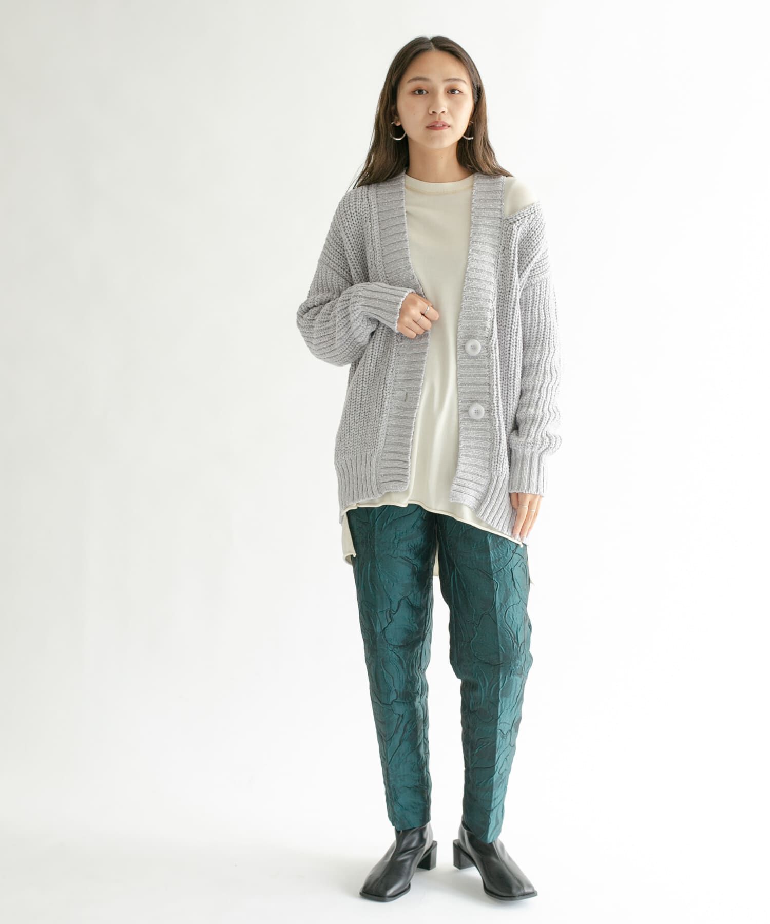  「ショルダースリットBIGカーディガン」|カーディガン|