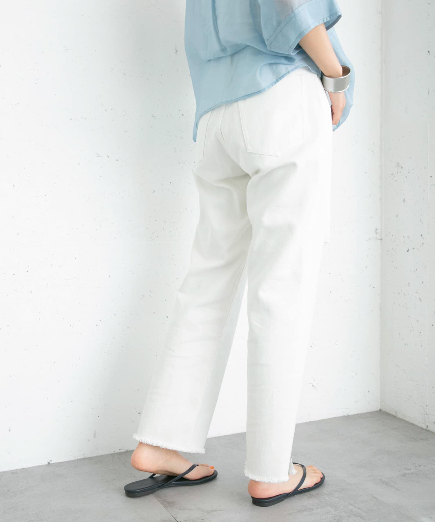  「リメイクダメージスリットデニム」|デニム|