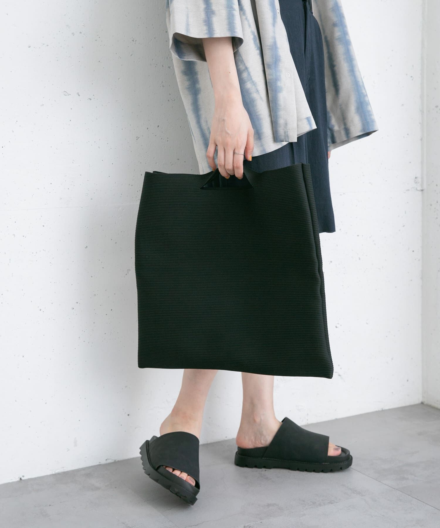  「スクエアニットBAG」|ハンドバッグ|