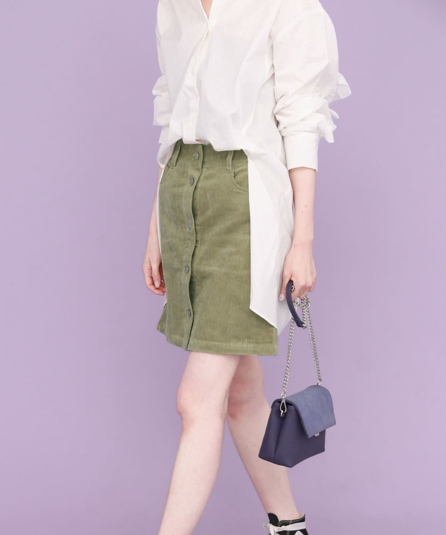  「コーデュロイミニスカート&there4;」|スカート|