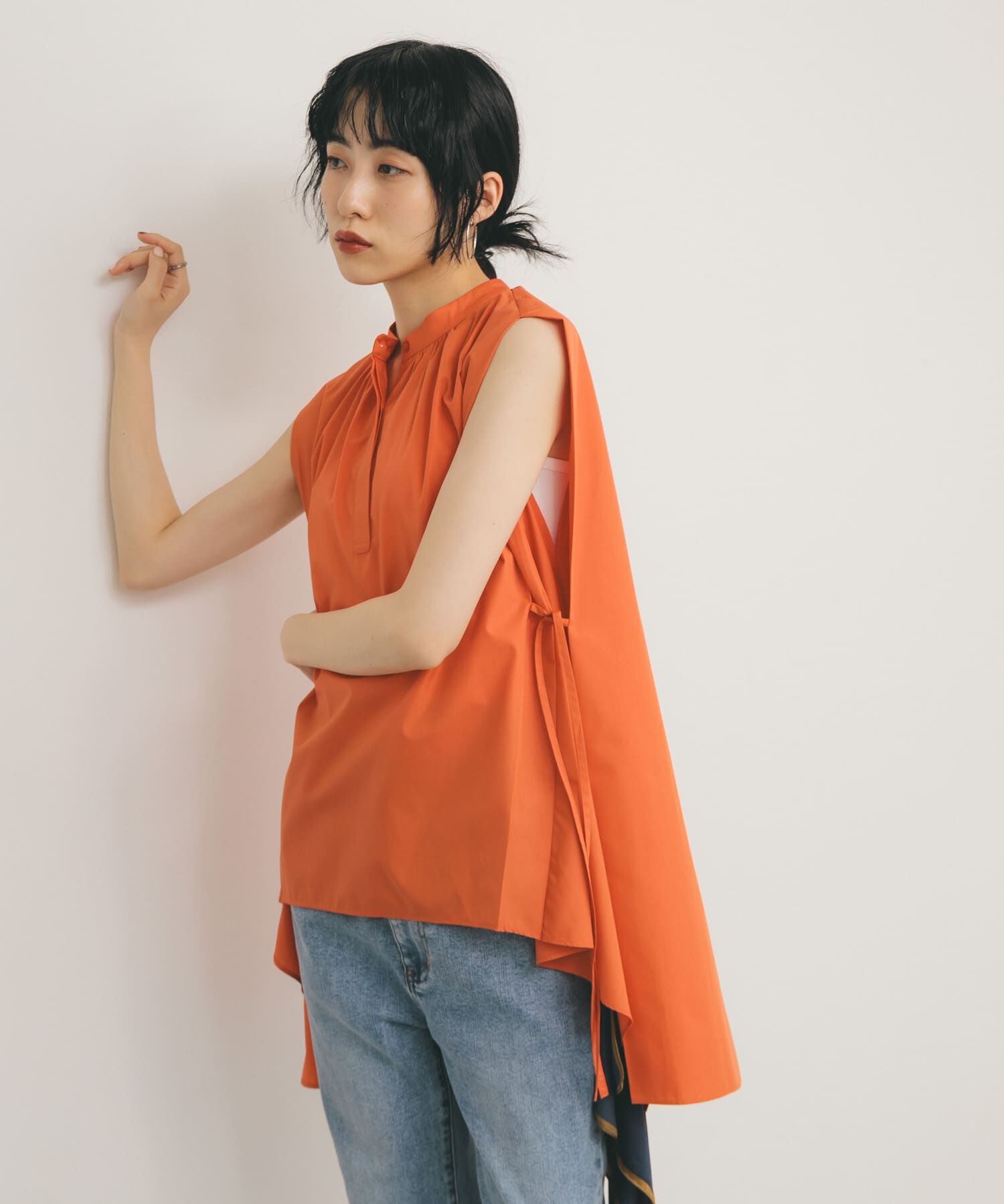  「BACKボリュームギャザーブラウス」|シャツ・ブラウス|