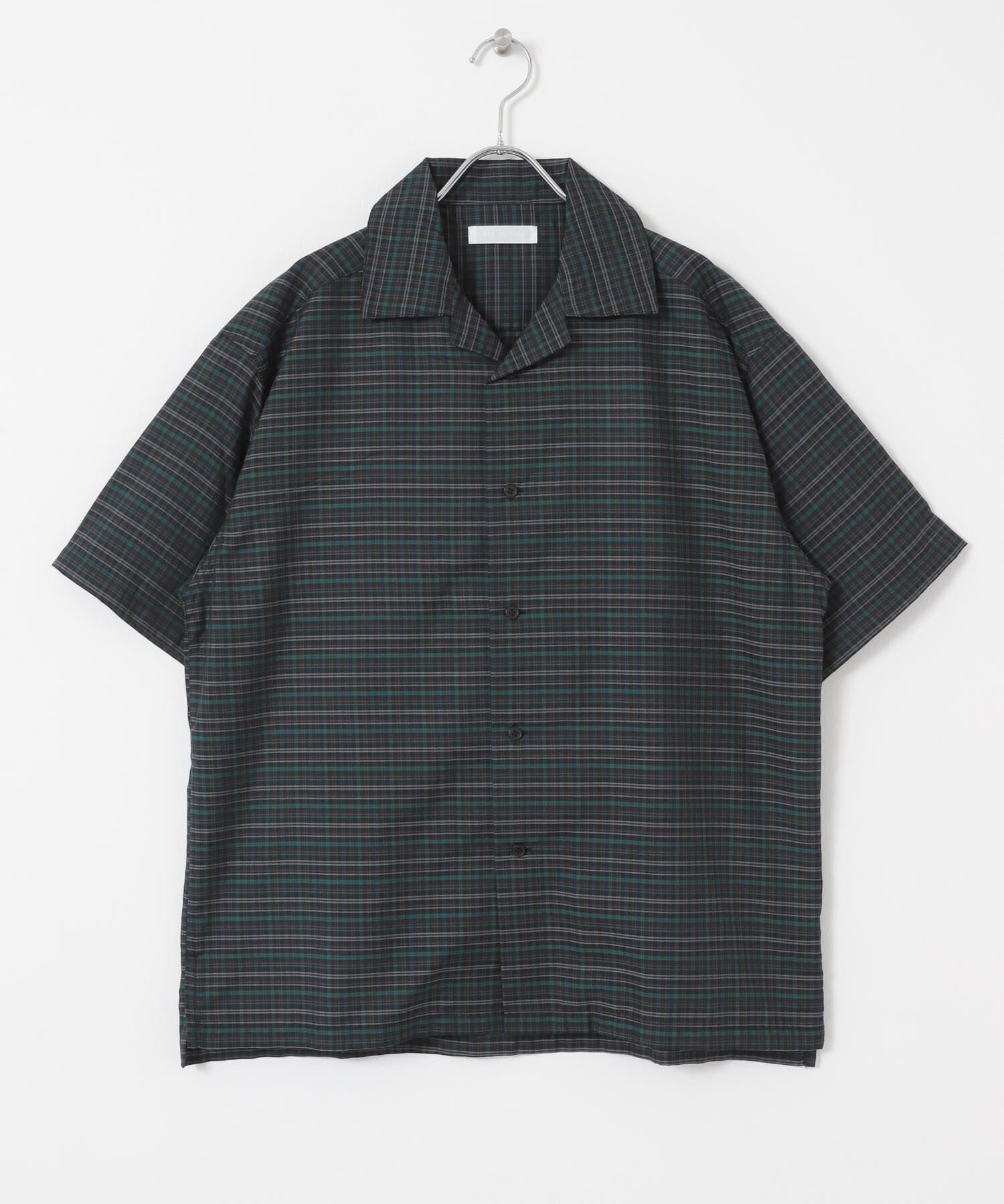 SENSE OF PLACE by URBAN RESEARCH「チェックオープンカラーショートスリーブシャツ」|シャツ・ブラウス|