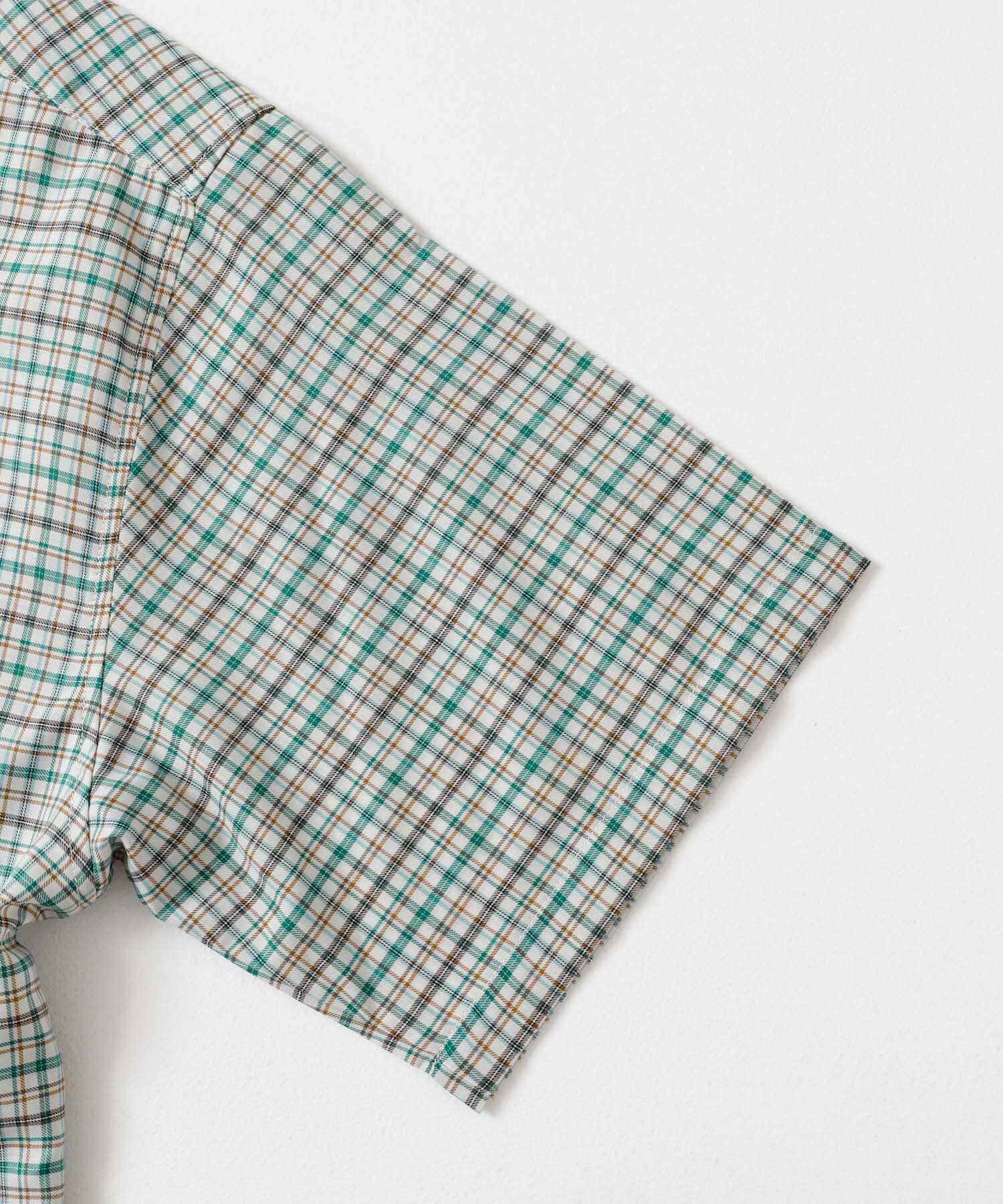 SENSE OF PLACE by URBAN RESEARCH「チェックオープンカラーショートスリーブシャツ」|シャツ・ブラウス|