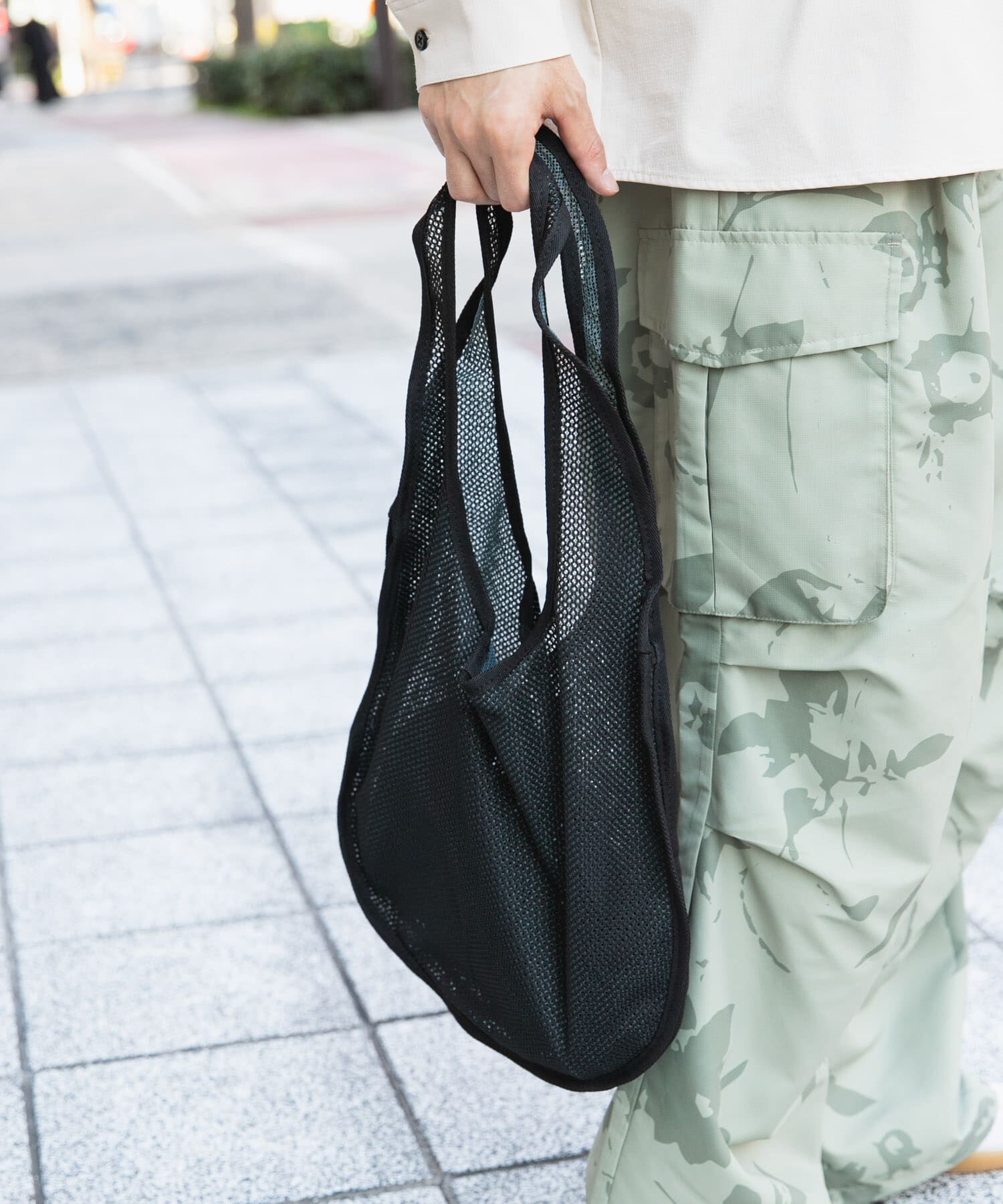 SENSE OF PLACE by URBAN RESEARCH「メッシュラウンドトートバッグ」|トートバッグ|