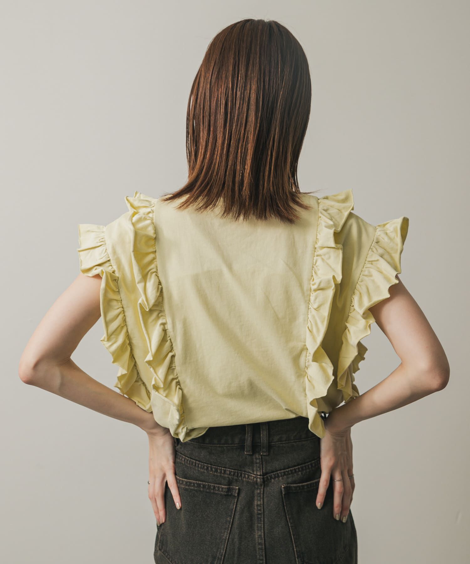 SENSE OF PLACE by URBAN RESEARCH「ギャザーフリルトップ」|Tシャツ・カットソー|