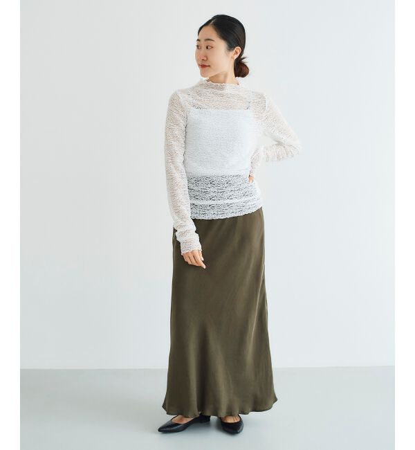 le.coeur blanc「チュールレースプルオーバー」|Tシャツ・カットソー|