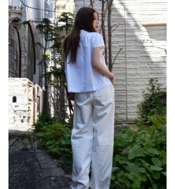  「《手洗い可能》TORRAZZO DONNAフラワーモチーフフレンチスリーブ」|シャツ・ブラウス|