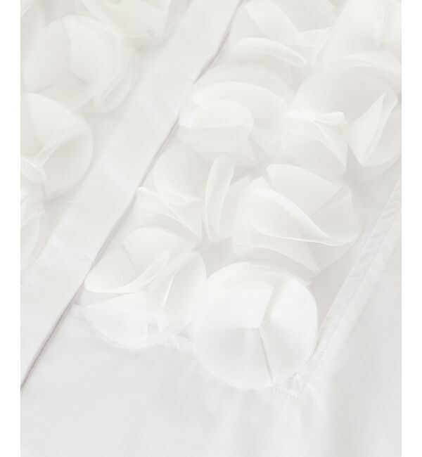  「《手洗い可能》TORRAZZO DONNAフラワーモチーフフレンチスリーブ」|シャツ・ブラウス|