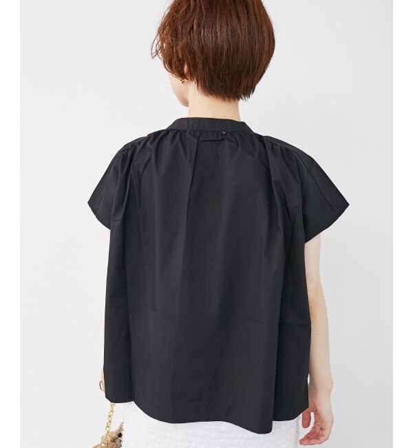  「《手洗い可能》TORRAZZO DONNAフラワーモチーフフレンチスリーブ」|シャツ・ブラウス|