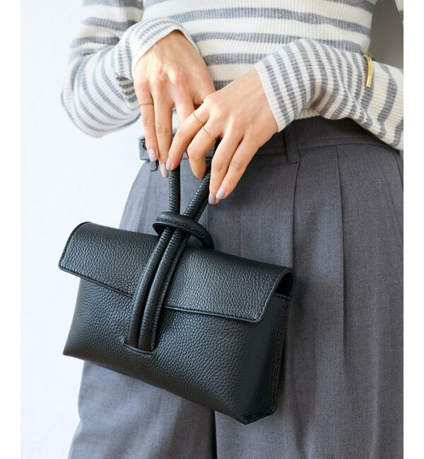  「MILLELA FIRENZE ループハンドルバッグ」|ハンドバッグ|ブラック