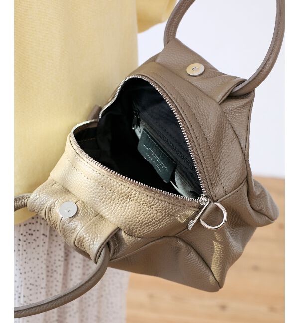  「MILLELA FIRENZE ギャザーハンドルバッグ」|ハンドバッグ|