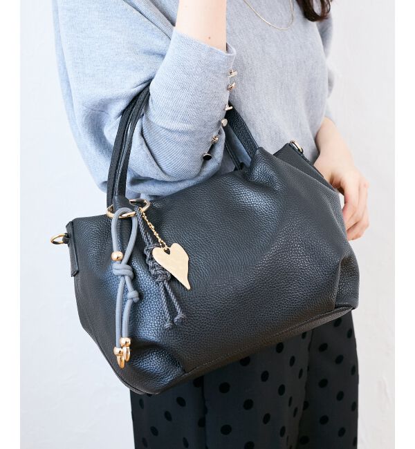  「MILLELA FIRENZE ダブルハンドルトートバッグ」|トートバッグ|ブラック