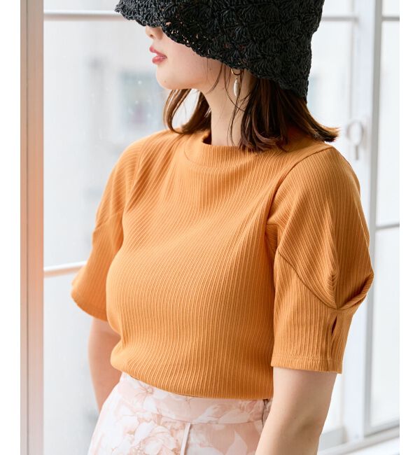 MAJESTICLEGON「タックスリーブトップス」|Tシャツ・カットソー|