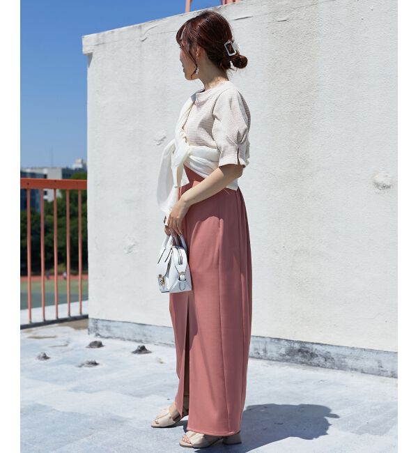 MAJESTICLEGON「タックスリーブトップス」|Tシャツ・カットソー|