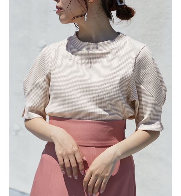 MAJESTICLEGON「タックスリーブトップス」|Tシャツ・カットソー|