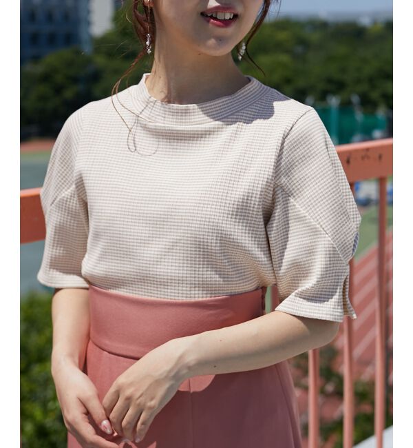 MAJESTICLEGON「タックスリーブトップス」|Tシャツ・カットソー|