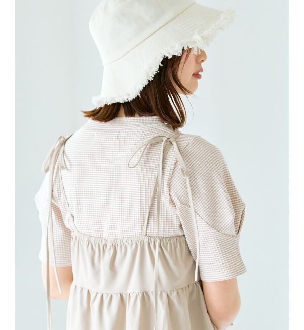 MAJESTICLEGON「タックスリーブトップス」|Tシャツ・カットソー|