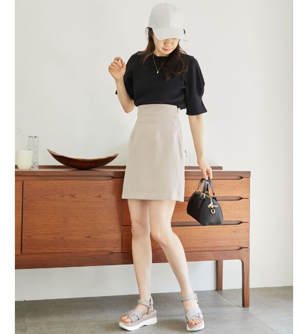 MAJESTICLEGON「タックスリーブトップス」|Tシャツ・カットソー|