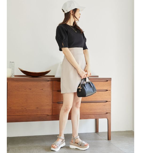 MAJESTICLEGON「タックスリーブトップス」|Tシャツ・カットソー|