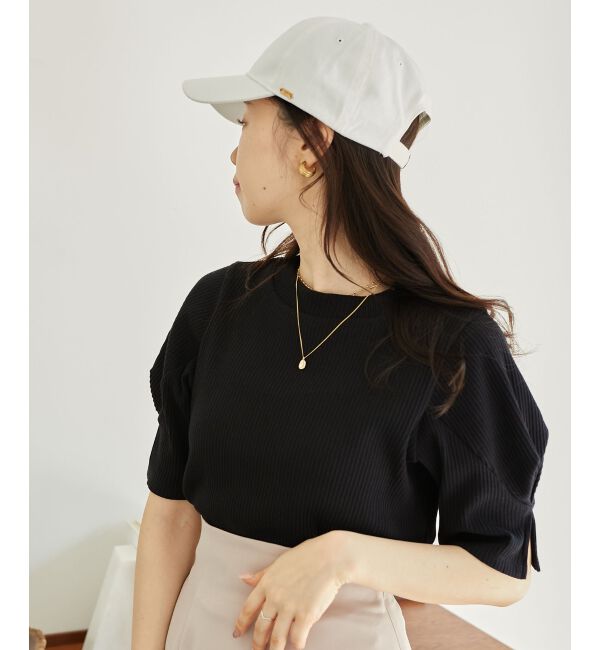 MAJESTICLEGON「タックスリーブトップス」|Tシャツ・カットソー|