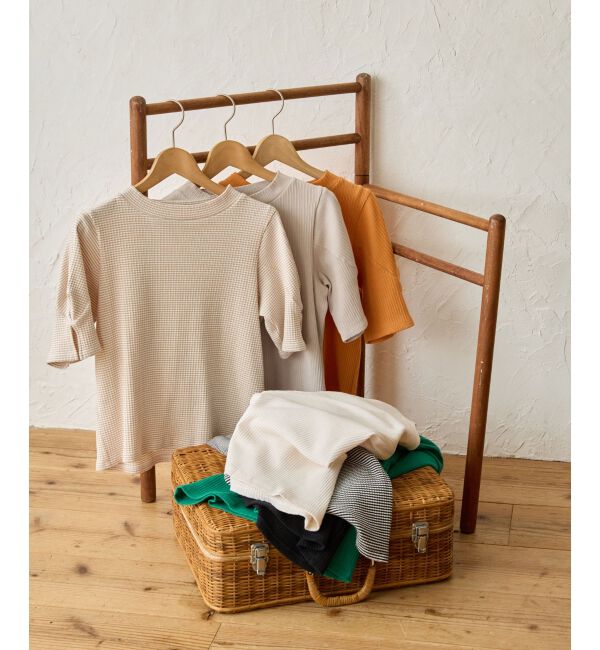 MAJESTICLEGON「タックスリーブトップス」|Tシャツ・カットソー|