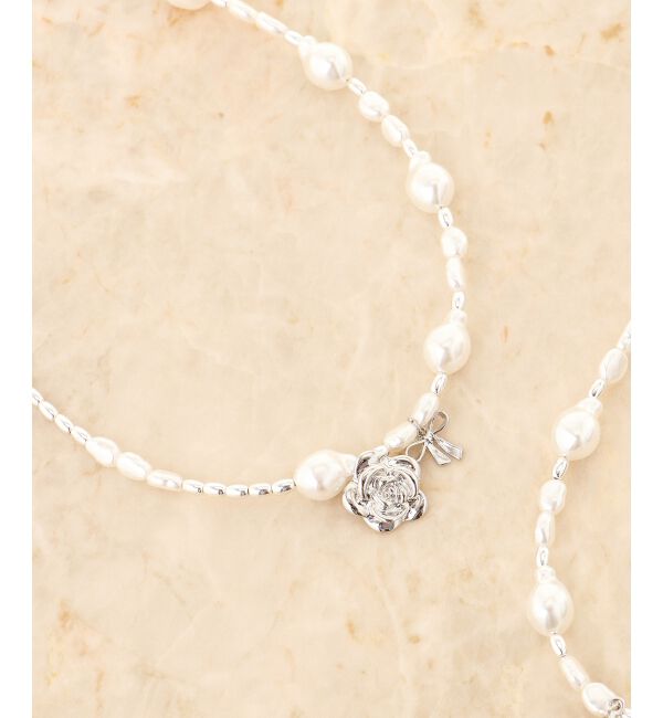 MAJESTICLEGON「モチーフパールネックレス」|ネックレス|