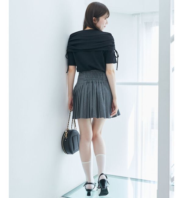  「サイドドロストオフショルカットトップス」|Tシャツ・カットソー|