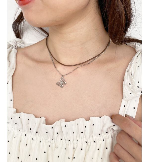  「バタフライチョーカーネックレス」|ネックレス|